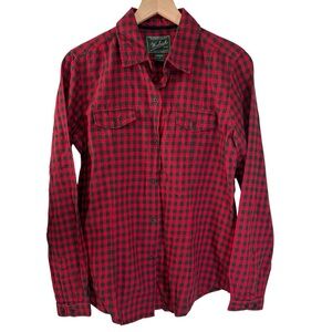 Woolrich Buffalo Check Print Button Up Shirt Long Sleeves Women’s Size Medium